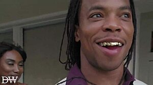 Ebony Goddess with Big Tits Hooks Up for Kitchen Sex with BBC Bull?