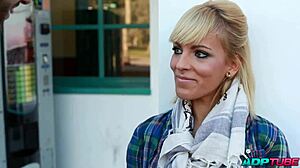 French College Girl Rides Cock In Doggystyle With Cute Blonde Pussy Licked