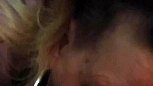 Blowjob horny milf sucking cock action