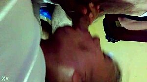 suggestive oral climax in her mouth