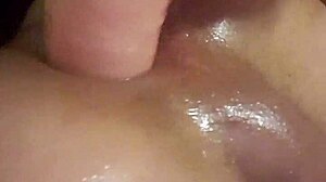 i stretch my tight shemale ass with huge 11 inch dildo in pov