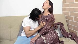 Oh man, this Indian couple is fucking hard in cowgirl and doggystyle with creampie while family sleeps