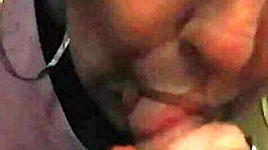 Blowjob horny milf sucking cock action