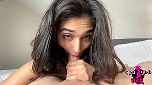 Best friend Reina Rae spends night with creampie in tight pussy