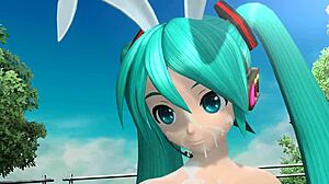 Hatsune Miku From Y To Y Project Diva Nude Mod Full Nude Bunny Costume