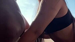 Cute Brazilian Teen Sucks And Rides Big Black Cock For First Time Cumshot