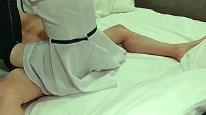 Petite Asian Student In Uniform And Fishnets Rides Cowgirl For Creampie Orgasm In Cosplay Sex