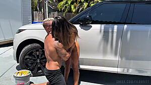 Filoufitt And Essie Gotback Hot Public Sex And Massive Cumshot