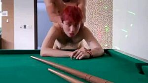 Whoa, fucking this pink haired tattooed slut on pool table is wild with spanking and dirty talk! 😈