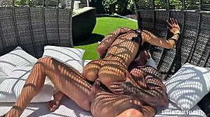 Filoufitt And Essie Gotback Hot Public Sex And Massive Cumshot