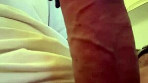 Workout exercises for my big cock in homemade session with handjob