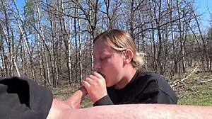 Caught Fucking Big Tits Amateur with Monster Cock in Public Park