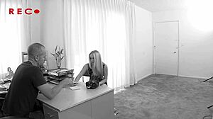 Watch out! Tiny blonde kendi takes on a massive white dick