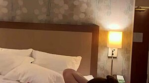Petite redhead babe enjoys hot spontaneous hotel encounter with stranger in part 3