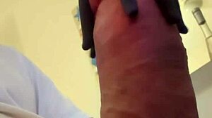 Workout exercises for my big cock in homemade session with handjob