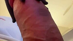 Workout exercises for my big cock in homemade session with handjob