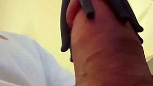 Workout exercises for my big cock in homemade session with handjob