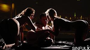 come play with us in sensual threesome? lovita fate antonia sainz liam salvatore share cowgirl blowjob pussy licking for sinfulxxx