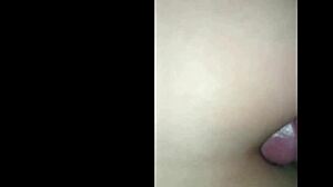 brunette hints at intense anal session with guy in feminine clothes her moans make cumming inevitable.