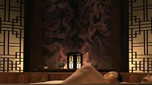 Korean Concubine In Softcore Bdsm Kissing With Big Tits