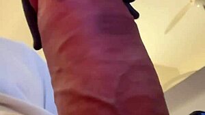 Workout exercises for my big cock in homemade session with handjob