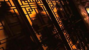 Korean Concubine In Softcore Bdsm Kissing With Big Tits