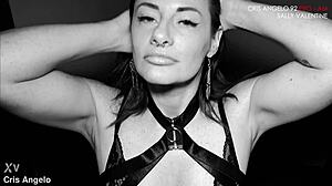 Cris angelo and sally lys valentine share sexy homemade uniform fun with nylon 😏