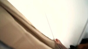 Redhead teen babe delivers deepthroat blowjob and curvy positions in homemade casting interview