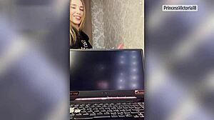 I Got Undressed Through the App but Showed My Real Self and Started Fucking