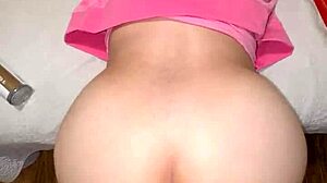 Big ass latina wife spreads shaved pussy in pov! She squirts wet as prostitute in hairless action!