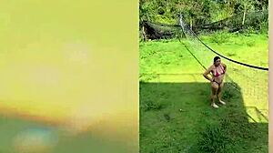 Very horny milf enm diamond delivers a delicious outdoor blowjob with deepthroat action.