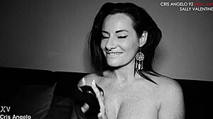 Cris angelo and sally lys valentine share sexy homemade uniform fun with nylon 😏