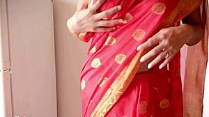 nepali couple fucks hard in sari during homemade sex session