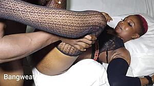 Pussy Fucking Ebony Ass with Tight Wet Hole