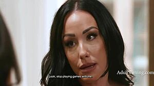 I convinced my stepmom Jennifer White to spread her legs as Gal Ritchie watched my tongue work her pussy