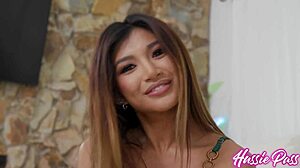 return of the pint-sized asian spinner, clara trinity takin it bareback from treyy vunt