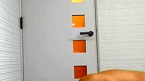 Ballbusting session features intense ball kicking action.