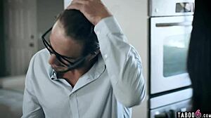 Young 18+ woman outsmarts her coworker after work