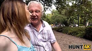 Hunt4k man penetrates skinny chick in front of old boyfriend