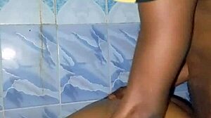 Amateur big tits babe gets banged hard in homemade group shower scene. She submits fully during her first time bathing session.