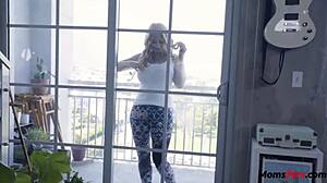 Stepmom serves as my personal maid in big tits blonde japanese scene