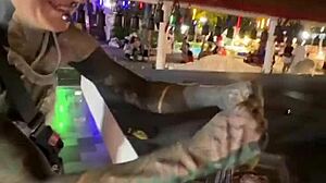 Nothing to see here, just a Thai lady feeding stray cats in a casual moment.