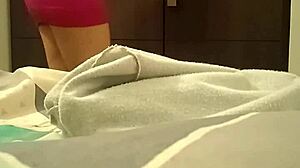 hidden camera catches my nympho spanish stepsister with pink pussy in miniskirt outdoors 😏