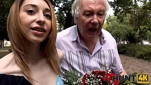 Hunt4k man penetrates skinny chick in front of old boyfriend