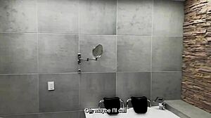 Colombian big booty babe Daniela Andrea takes rough doggystyle from big dick Mexican Aldo Moreno then swallows cum