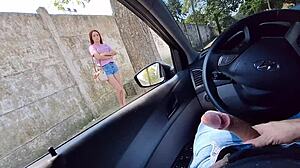 i pulled out my cock and showed it to the redhead