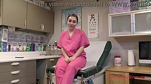 Nurse Uses Dirty Talk And Jerk Off Instructions To Make Patient Cum