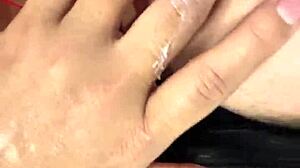 Masked cheating wife masturbates her tight wet pussy for lover in homemade video