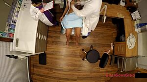 Jackie Banes handles tampa university entrance physical with nurse gloves and fetish humiliation in hospital setting