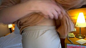 She arrived with her husband but he disappeared leaving his pregnant wife alone in my room